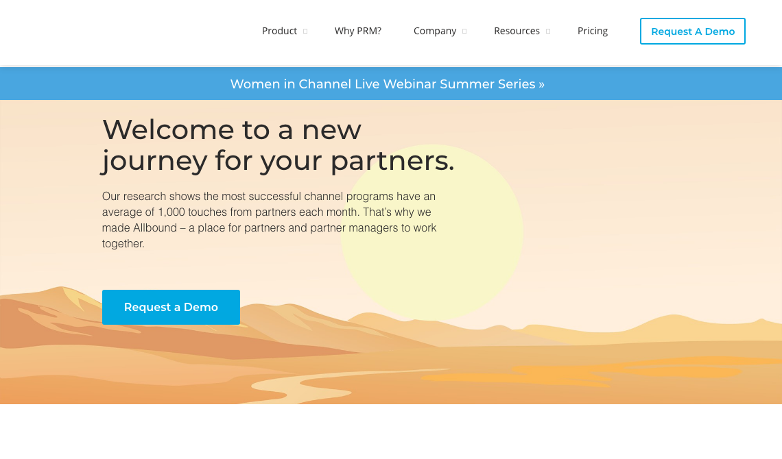 Allbound sales tool homepage image