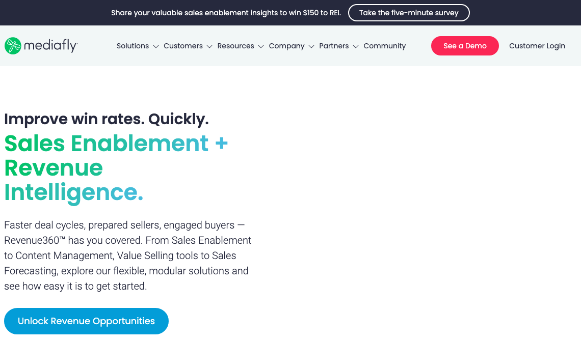 Mediafly sales tool homepage image